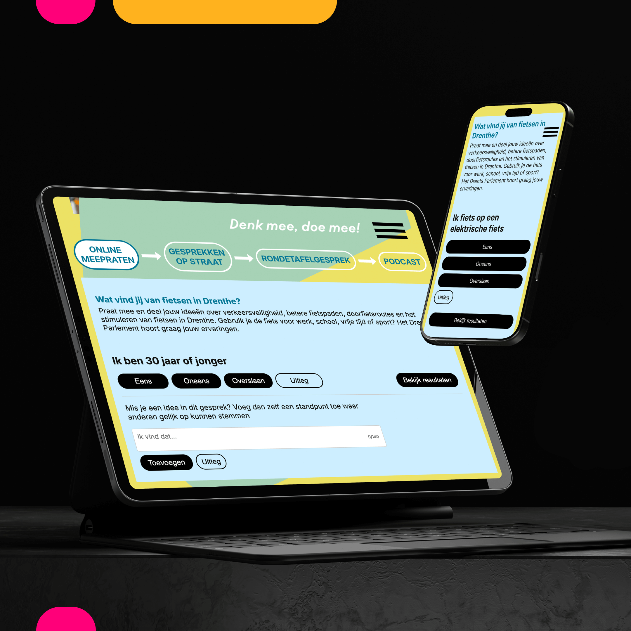 Wij zijn Drenthe laptop en mobiel